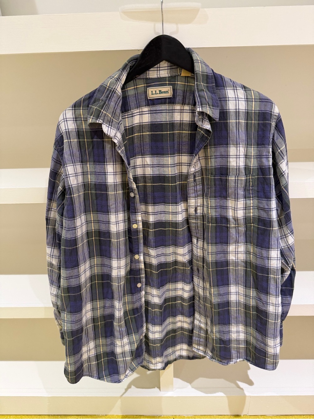 L.L. Bean Men's Plaid Button Down (size L)